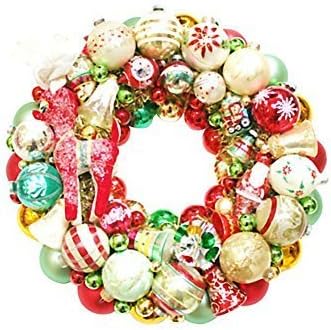 Vintage Reindeer Glass Christmas Holiday Ornament Wreath Shiny Brite; Kurt Adler Radko
