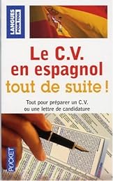 Le  CV en espagnol tout de suite !