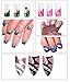 NYKKOLA 24 Colors 3D Nail Art Glitter Acrylic Powder Decoration