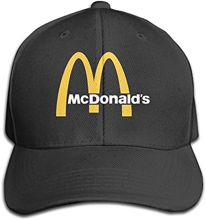 Traveleat Mcdonalds 90s Logo Unisex Peaked Baseball Cap Snapback Hats