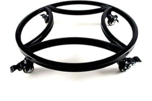 Zhongma 18.1" Plant Caddy with Wheels, Heavy Duty Construction, 300 Lbs Capacity, Load-Bearing Wheels with Brakes