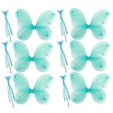 kilofly 6 Sets Princess Party Favor Jewelry Fairy Costume Dress up Role Play