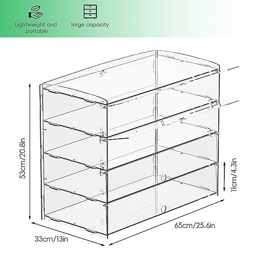 Luobao Acrylic Bakery Display Case,Acrylic Pastry Case,Donut Cabinet,Countertop Cases For Bakery, Deli