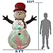 DreamOne 8.5 ft Christmas Inflatable Snowman with Flashing Lights for Christmas Decoration
