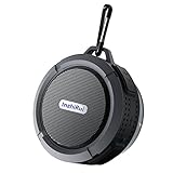 InzhiRui Waterproof Sport Speaker, Portable Wireless Speaker, Bluetooth Speakers Built-in Mic 500 mAH Rechargeable Battery 6 Playing Hours (Black&Gray)
