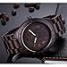 Uwood Unique Luxury Brand Black Sandal Wooden Mens Quartz Watches Fashion Natural Wood Watch