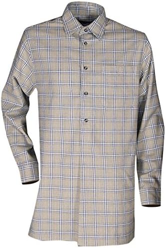 LMA Half Buttoned Beige Shirt, Beige, 900300 VOSGES