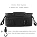 Stroller Organizer + Stroller Hook, Universal fit with Adjustable Straps, Stroller Caddy, Accessories Bag, Stroller Bag, Baby Accessories, Stroller Diaper bag (Black)