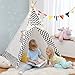 OlarHike Teepee Play Tent for Kids, Girl and Boy, Durable Baby Toddler Tents with Window, Colorful Lights, Flag, Carpet, Non-Slip Base