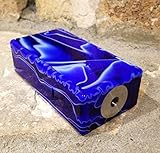 Storm Box Mod - Dual Parallel 18650 Unregulated Mechanical Mod by Cigreen - Blue