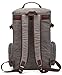 Canvas Backpack, Aidonger Vintage Canvas School Backpack Hiking Travel Rucksack Fits 15'' Laptop (Gray)