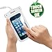 DandyCase Slim Waterproof Case for Apple iPhone 5S / 5 / 5C & Apple iPod Touch 5 (Will NOT fit Other Smartphones) - IPX8 Certified to 100 Feet [Retail Packaging (White)