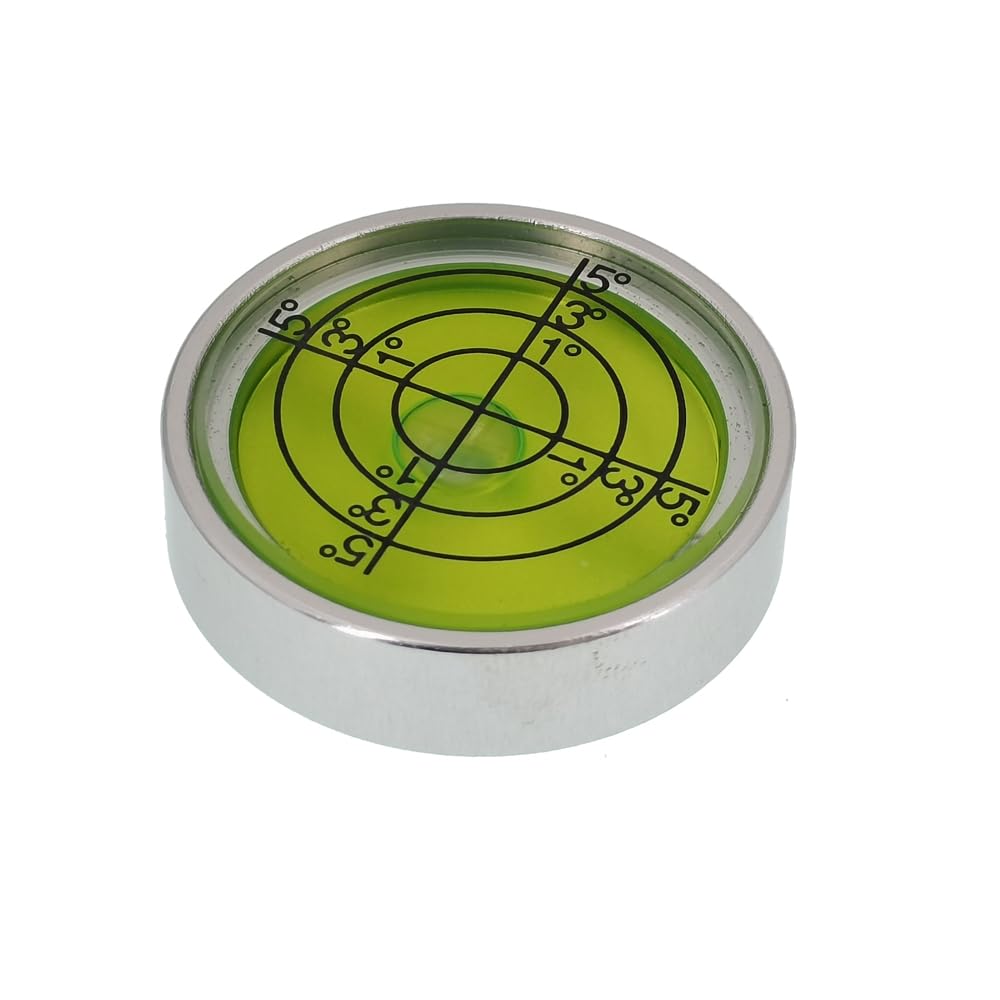 Umei New Metal Universal Horizontal Bubble with Screw Rod, Versatile Circular Level, Multiple Specifications of Level to Choose from (30mm)