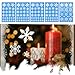 300+ Snowflake Window Clings Christmas Decorations - White Snowflakes Decals for Winter Windows (8 Sheets)