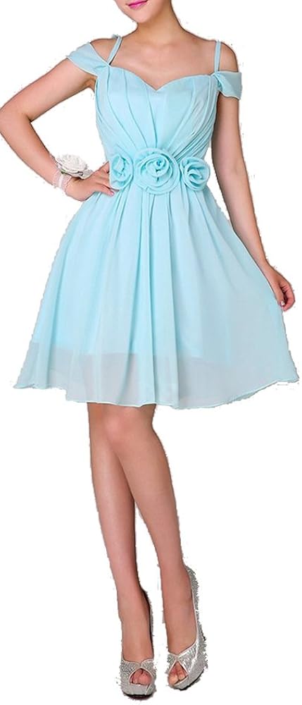 baby blue semi formal dress