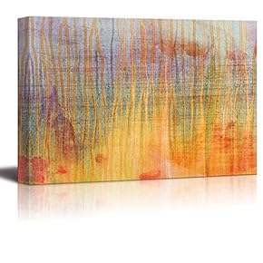Abstract Canvas Art - Tall Trees in Forest - Giclee Print Modern Wall Art | Stretched Gallery Wrap Ready to Hang Home Decoration - 12x18 inches