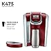 Keurig K475 Coffee Maker, Single Serve K-Cup Pod Coffee Brewer, Programmable Brewer, Vintage Red