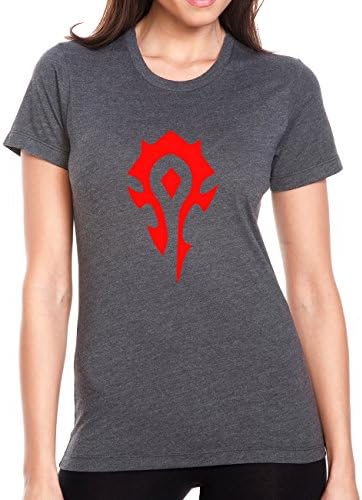 World Of Warcraft Women's Horde T-Shirt (2X-Large, Charcoal)