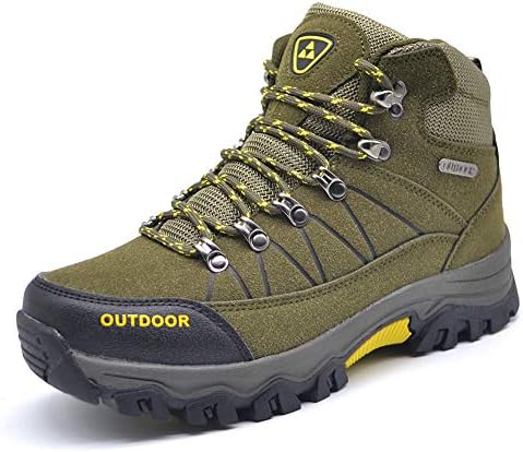 Mens Hiker Suede Leather Waterproof Hiking Boot Outdoor Backpacking Shoe
