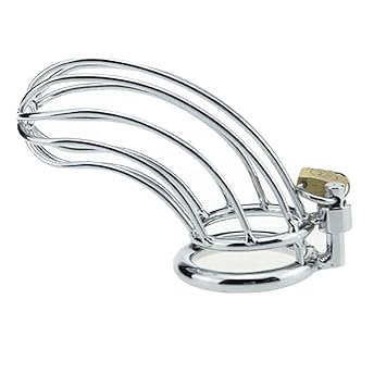 LYN- keuschheitsgürtel Sexspielzeug Erwachsene Produkte Edelstahl Penis Lock Keuschheitsgürtel Cock Cage Penis Käfig Männlich