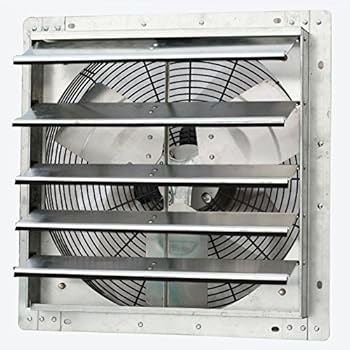 Iliving 18 Inch Variable Speed Shutter Exhaust Fan, Wall-Mounted, 18