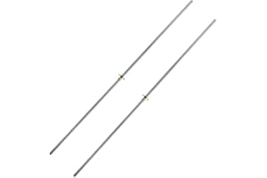 QWORK 2 Pack T8 600mm Lead Screw and Brass Nut (Acme Thread, 4 Starts, 2mm Pitch, 8mm Lead) Used in 3D Printer