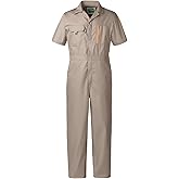 SUSHIMIAN Mens Short Sleeve Coveralls Work Mechanics Jumpsuit Summer Overall Work Suit Breathable Crawl Suit Coverall