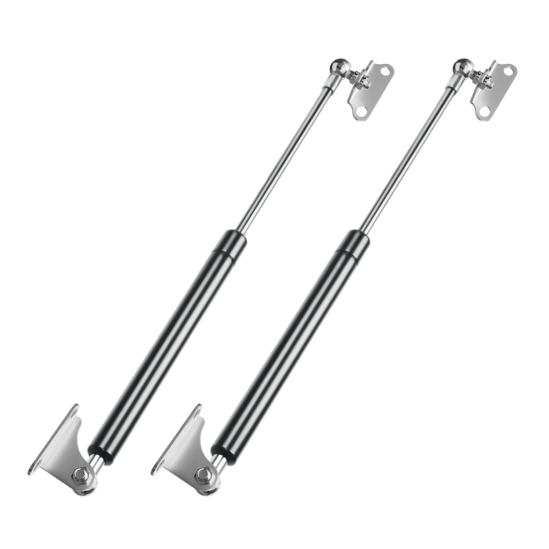 Photo 1 of 2 Pcs 13 Inch 100lbs/445N Gas Strut Spring Shock with L Mount Brackets for RV Bed Storage Large Storage Box Lid Truck Cap Camper Shell Boat Hatch Door Heavy Duty Box Lid