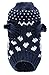 Small Dog Puppy Sweaters Cute Reindeer Clothes Navy Blue