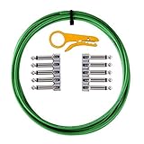 Lava Cable Tightrope Solder-Free Pedal-Board Kit Green Cable / Nickel Connectors