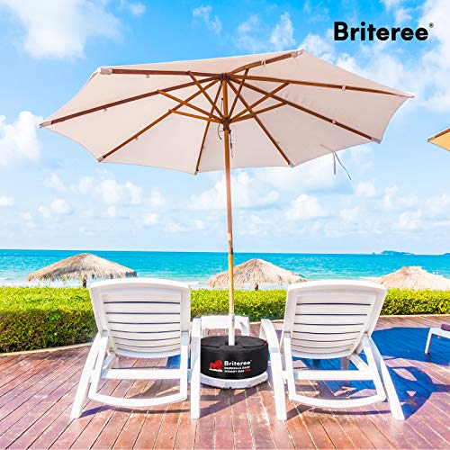BRITEREE Umbrella Base Weight Bag for Umbrella Stand with Double Side