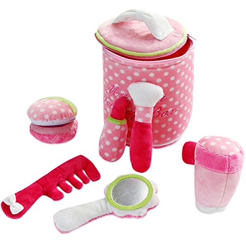 SHILOH Baby Fill and Spill Girl Pretend Play Make up Kit Mini Toiletry Bag Christmas Birthday Gift Pink