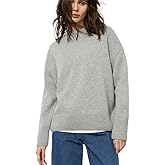 Women's Lightweight Soft Petite Crewneck Lightweight Solid Plain Sweaters Fall Winter Pullover Jumper Tops