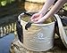 Freegrace® Premium Collapsible Bucket -Multifunctional Folding Bucket -Perfect Gear For Camping, Hiking & Travel (Khaki, 23L Upgraded)