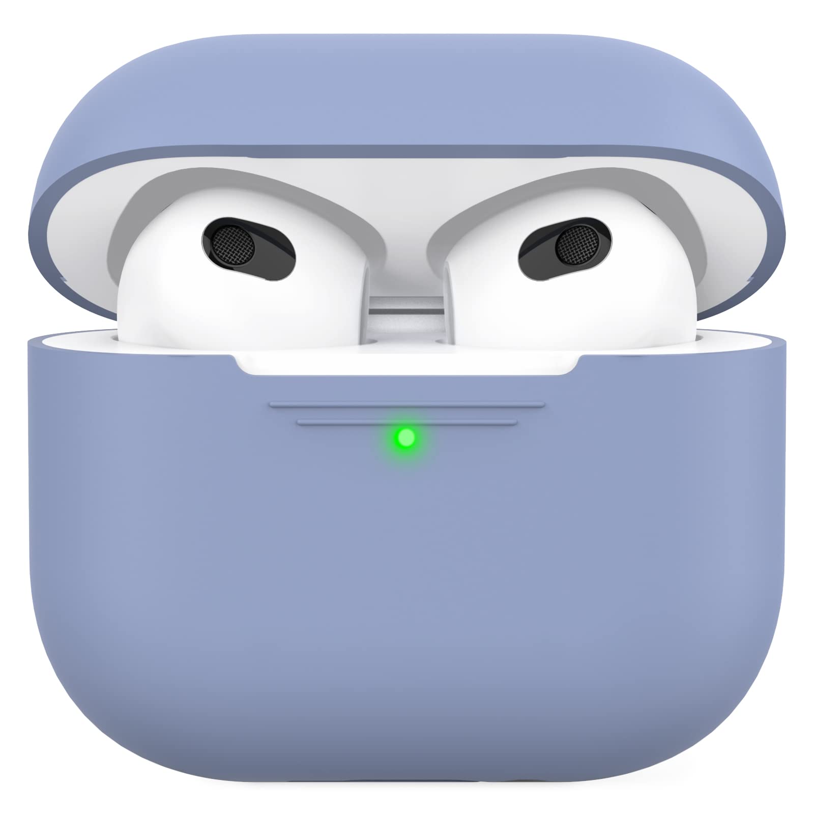 AhaStyle Airpods 3 Case Cover, Soft Silicone Protective Case Compatible with AirPods 3rd Full Body Shockproof Covers for Apple AirPods 3rd Generation 2021 (Dutch Blue)