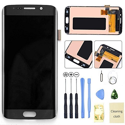 Eachbid LCD Touch Screen Digitizer Assembly Replacement for Samsung Galaxy S6 Edge G925S G925V G925i G925F Black