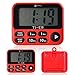 Kitchen Timer, Digital Kitchen Timers Loud Magnetic Clock Countdown Count Up Multiple Function Red