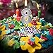 LUTER Silver Glitter Happy Birthday Cake Candles Number Candles Number 1 Birthday Candle Cake Topper Decoration for Party Kids Adults (Number 1)