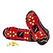 Alps Ice Grips Snow Traction Gear Slip on Snow and Ice Cleat Traction Prevent Slipping + 10 Extra Replacement Steel Studs (Red))