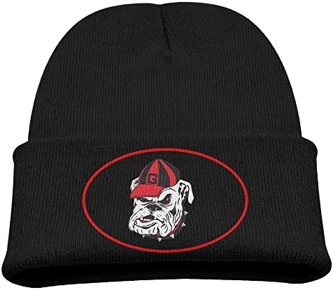 SHEAKA University Of G Mascot Georgia Baby's Knitted TourCap Black For Autumn And Winter