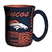 NFL Denver Broncos Sculpted Spirit Mug, 17-ounce, Blue