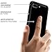Birsppy iPhone 8 Plus case, iPhone 7 Plus Case, (TPU + Glass) Slim case, Shock Absorption Double Protection Case Cover for iPhone 8 Plus, iPhone 7 Plus - Black
