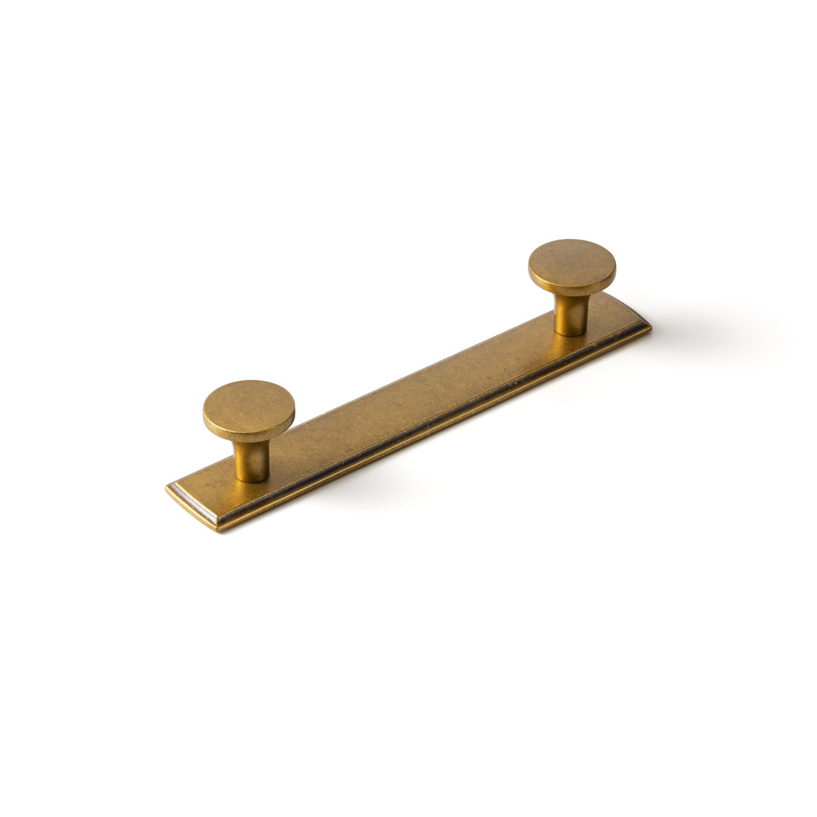 Photo 1 of Goo-Ki Classic Elegance Antique Brass Cabinet Knobs with 5 Inch Backplate - Luxurious Detail for Kitchen - Vintage Handles for Homeimprovement Hardware 2 Knobs with 1 Backplate