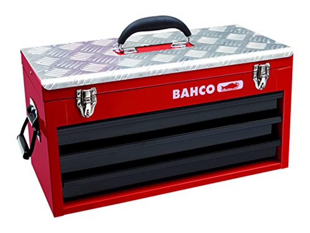 Bahco 1483KHD3RB 3 Drawer Heavy Duty Metallic Tool Box