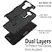 LG V10 Case, Starshop [Heavy Duty] Dual Layers Kickstand Case With [Premium Screen Protector Included] and Locking Belt Clip (Black)