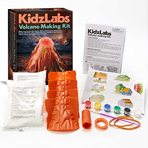4M KidzLabs Volcano Making Kit, DIY Science Kit STEM, For Boys & Girls Ages 8+