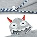 Newest Animal Hooded Baby Towel Cotton Bathrobe for Boys Girls 0-7 Year (Gray, 0-7 Year)