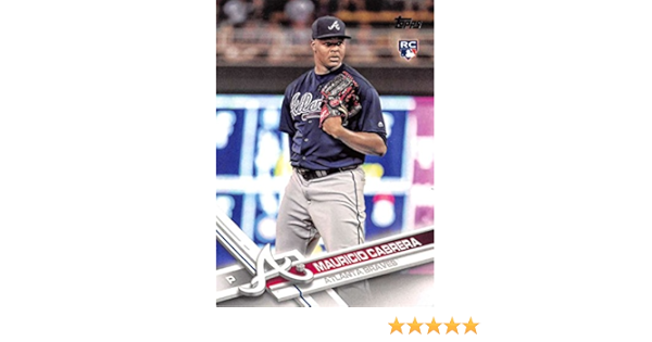Amazon Com 17 Topps Series 2 455 Mauricio Cabrera Atlanta Braves Rookie Baseball Card Collectibles Fine Art