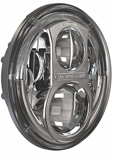 JW Speaker 8700J-C Chrome Evo J LED Headlight, Set of 2