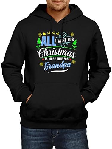Dolphintee All I Want For Christmas Is More Time For Grandpa Hoodies For Grandpa On Noel